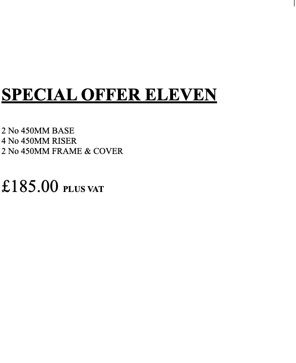 Special Offer Eleven Special Offer Eleven